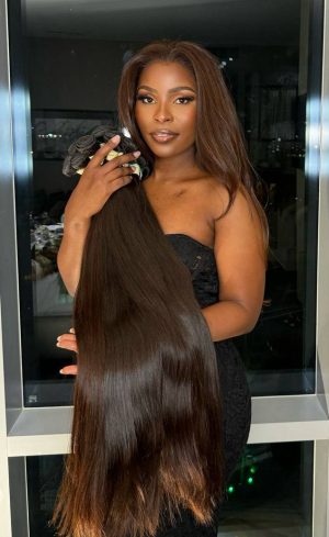 Cabelo Liso Castanho